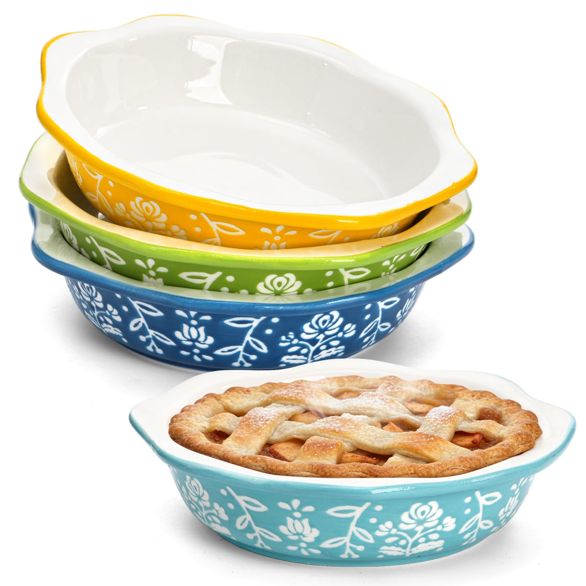 Bekith mini pies de 6 pulgadas, porciones individuales para postres.
