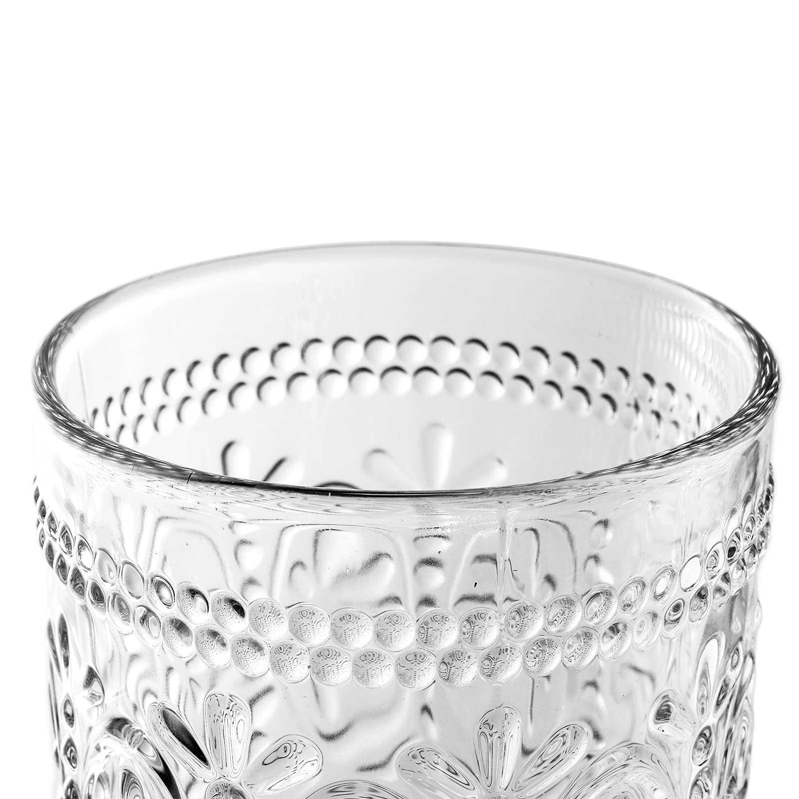 Vasos Bekith aptos para whisky, jugos y refrescos, listos para el servicio.