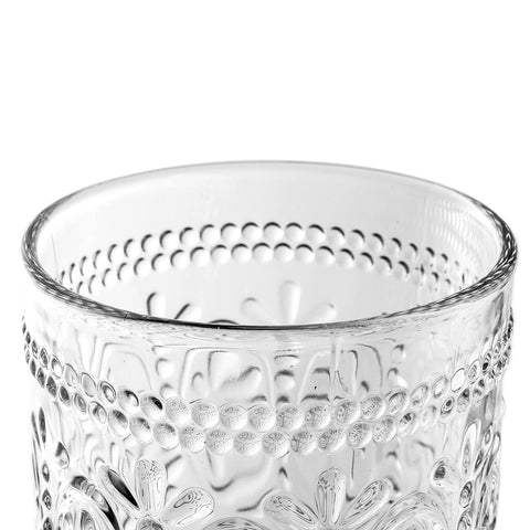 Vasos Bekith aptos para whisky, jugos y refrescos, listos para el servicio.