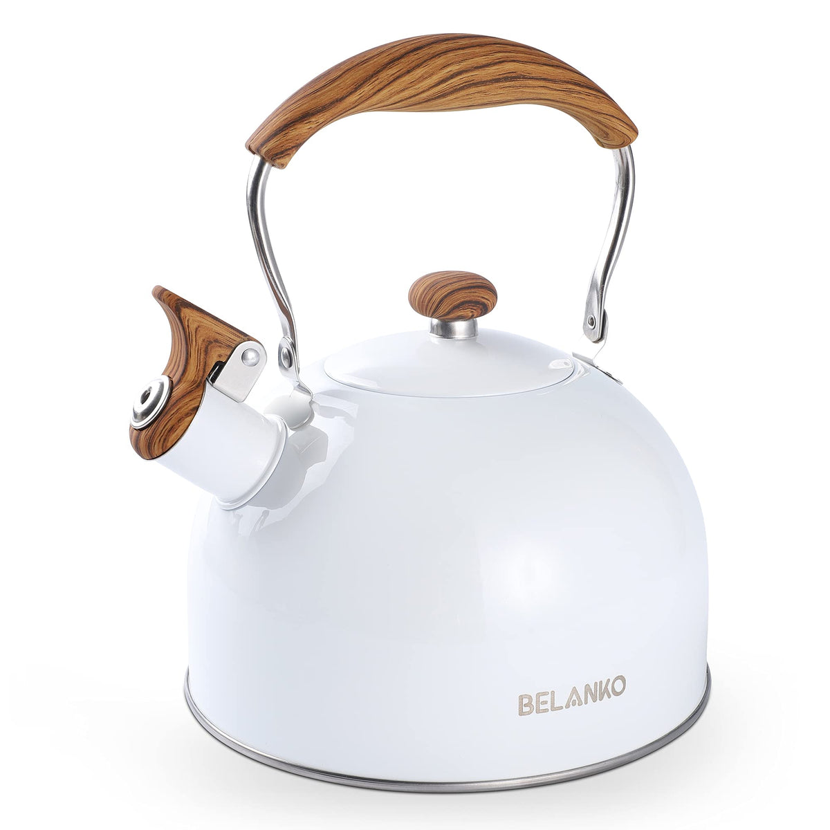 Hervidor BELANKO visto de frente, listo para servir varias tazas.
