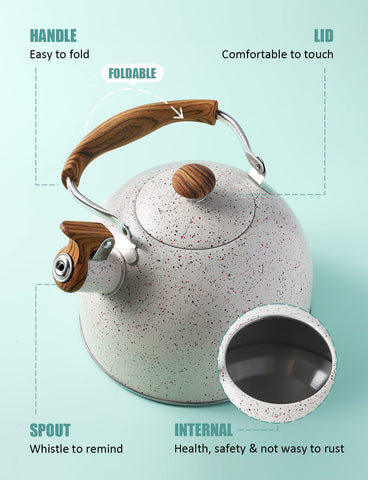 Hervidor Belanko con asa plegable ergonómica para manejo seguro