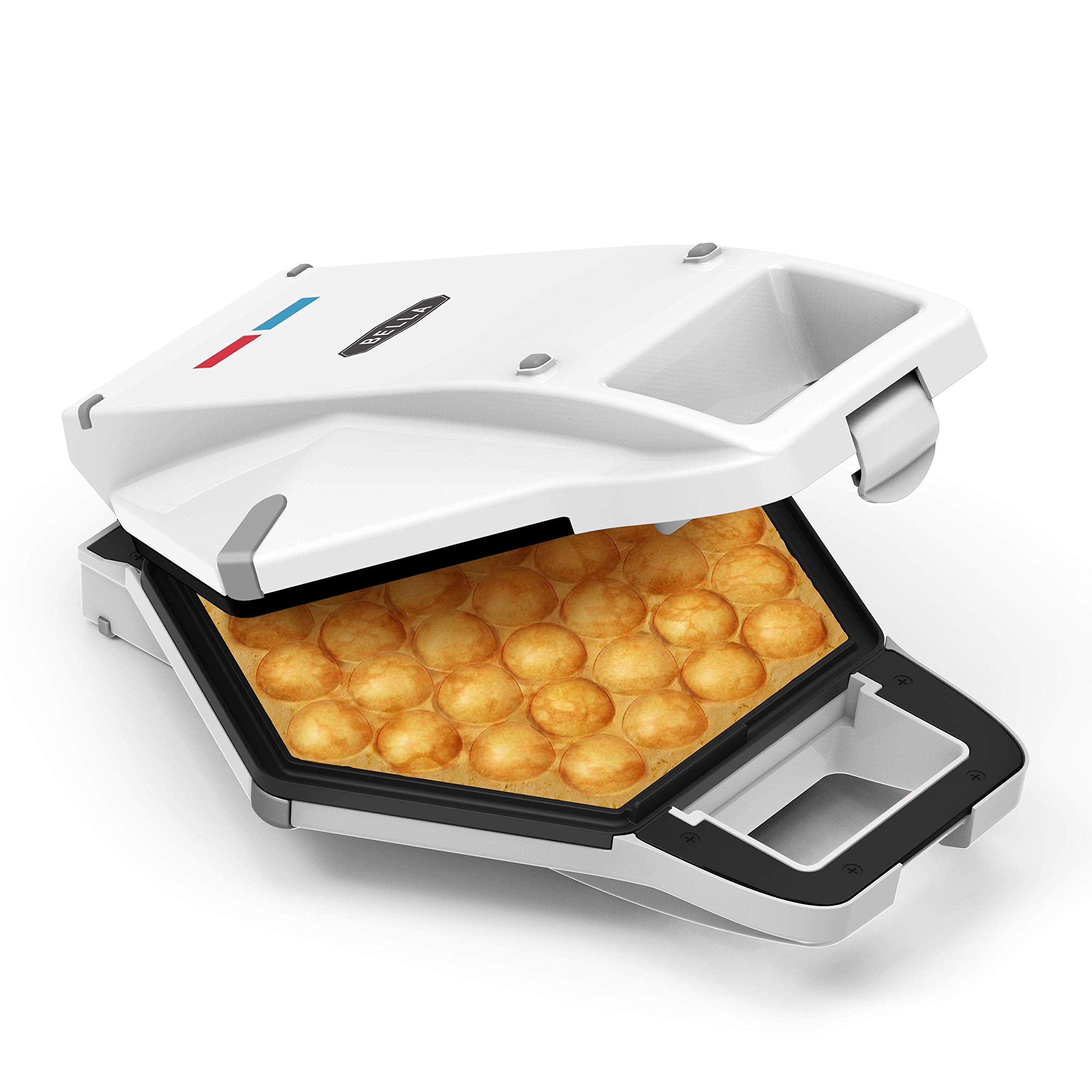 Bella Bubble Waffle Maker, vista frontal, ideal para desayunos rápidos y divertidos.
