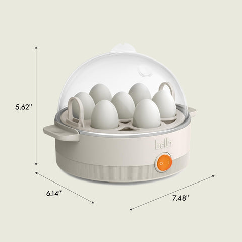Bella cocedor de huevos compacto, ideal para ahorrar espacio en cocinas pequeñas
