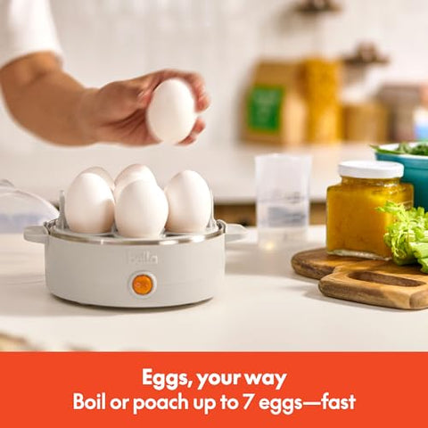 Bella cocedor de huevos con tapa de vidrio transparente para vigilar cocción