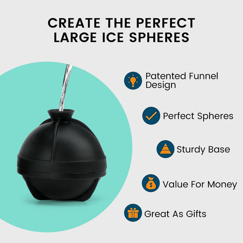 Molde de silicona Bellaforte libre de BPA para hielo seguro.