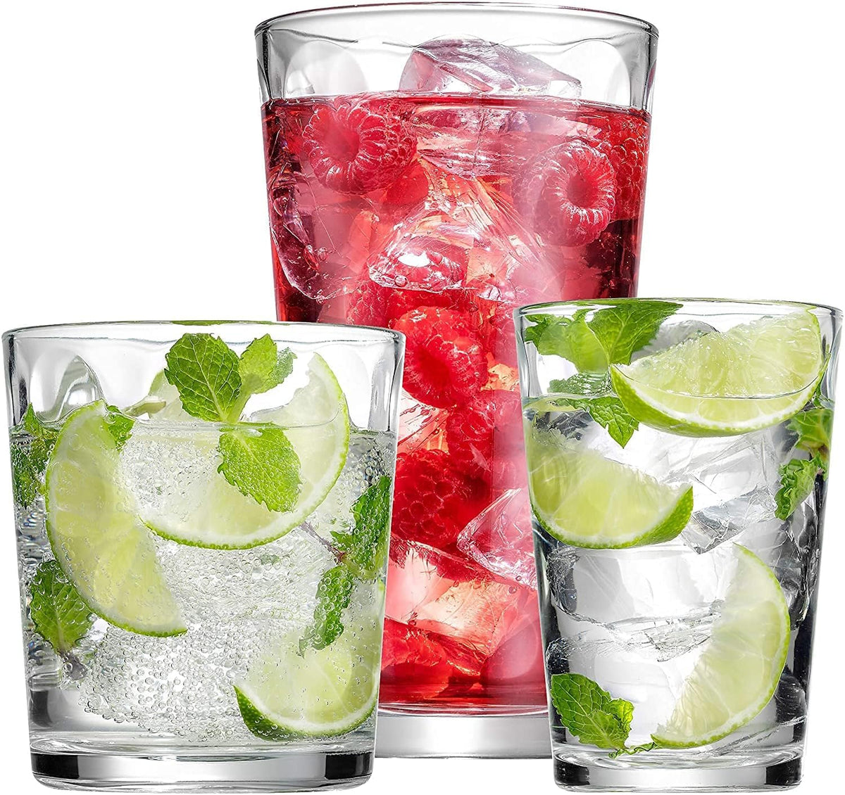 Bella Vino Set Vasos Alto 17oz para cócteles y agua, con estilo.