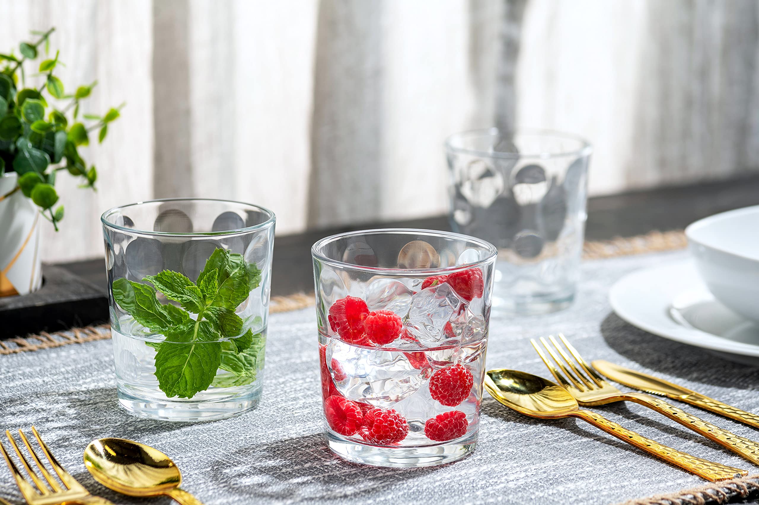 Bella Vino Set Vaso Jugo 7oz para jugos y degustaciones.