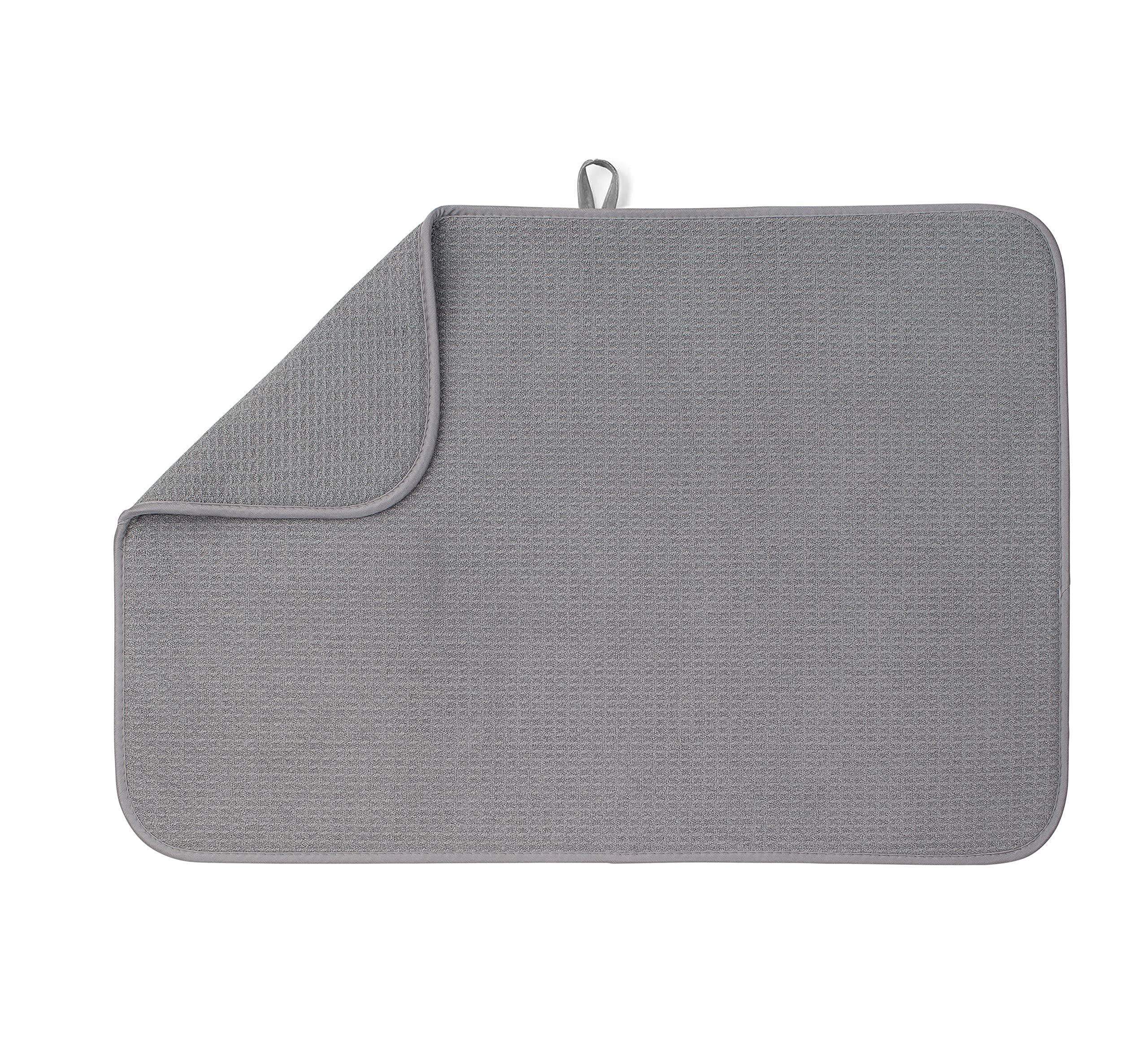 Bellemain alfombrilla secado XXL gris 24x17, gran absorción para platos grandes