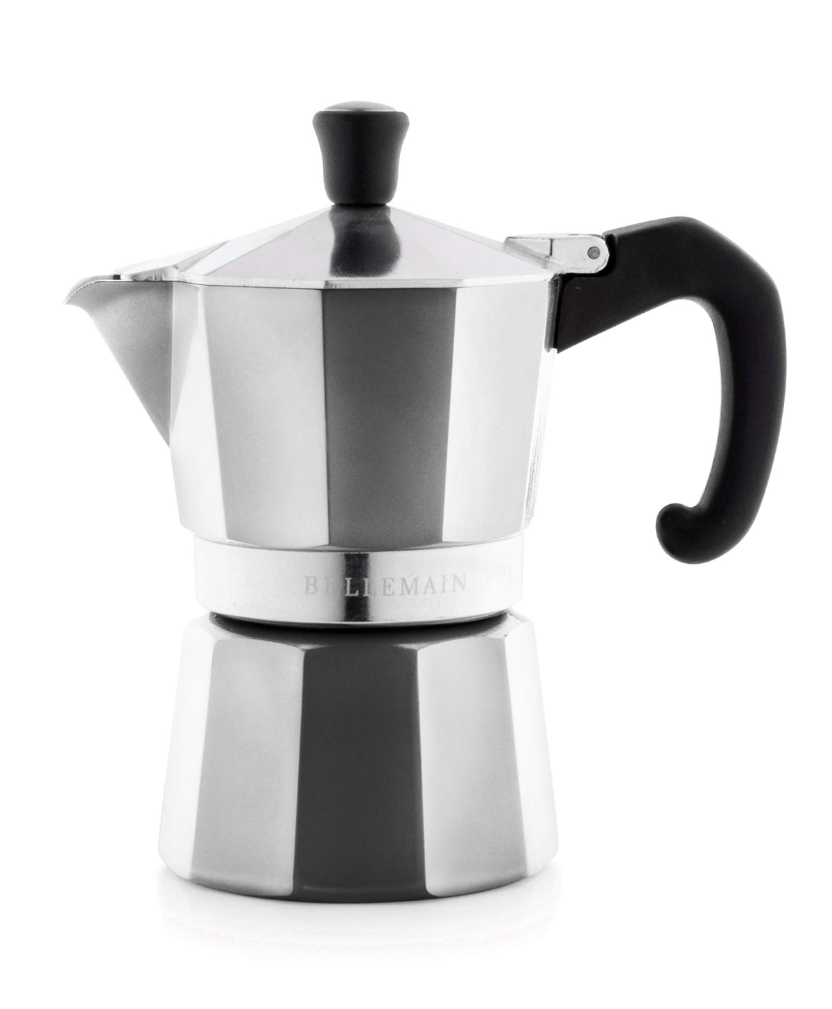Bellemain cafetera moka estufa 3 tazas plata para espresso rápido en casa