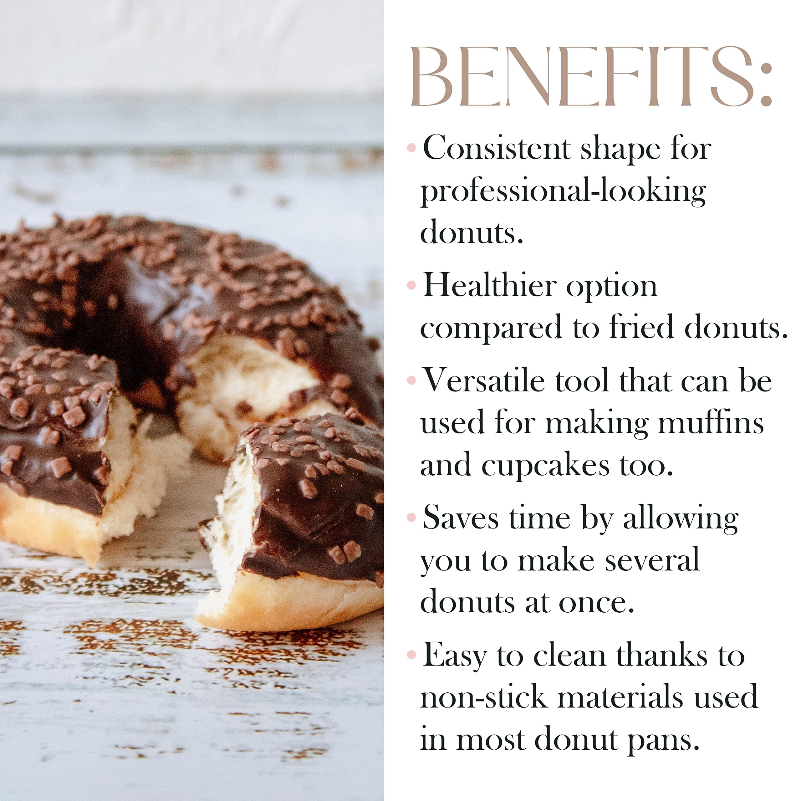 Bellemain Premier con 6 formas, ideal para donuts y bagels.
