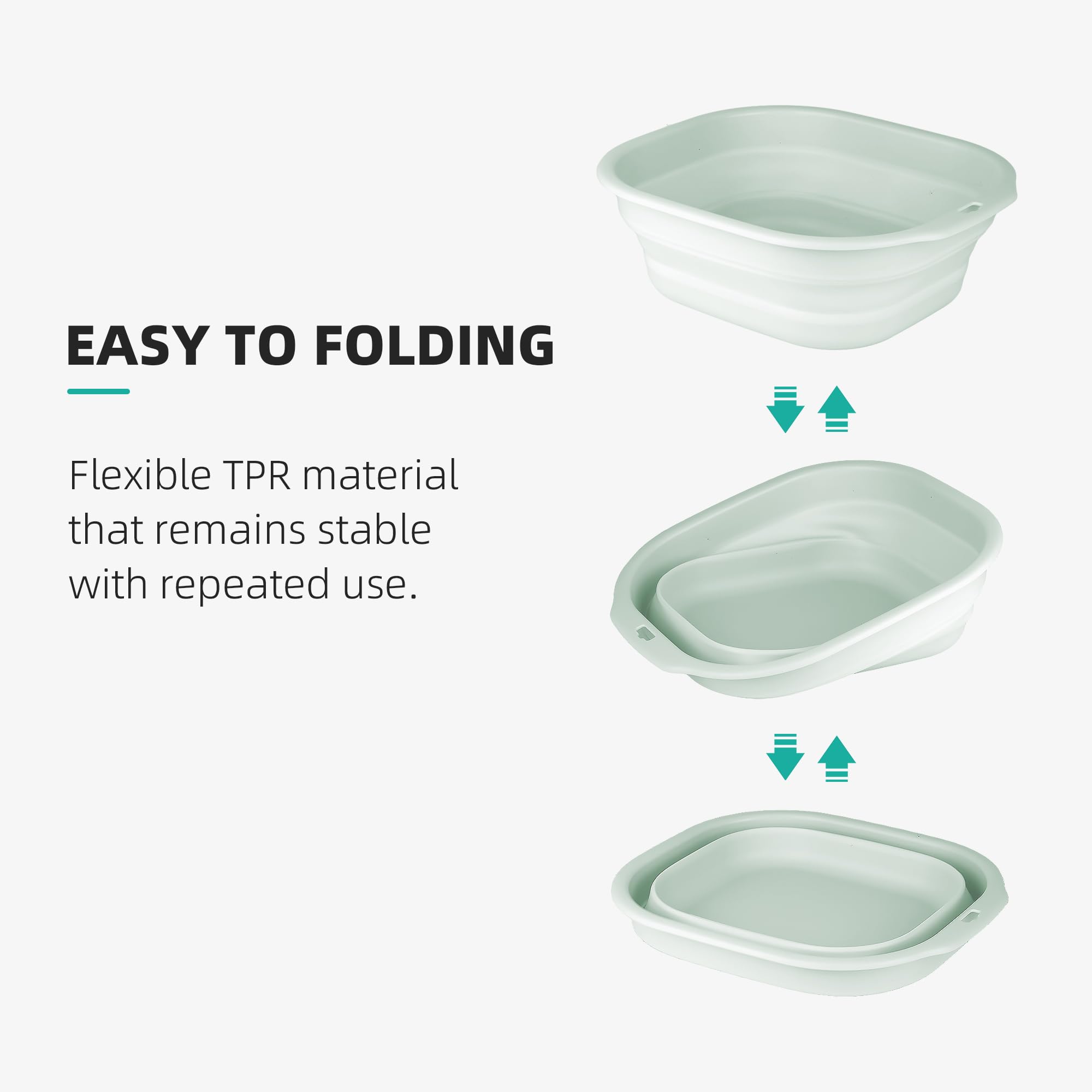 Bellglee lavabo plegable para viajes en vehículo recreativo.