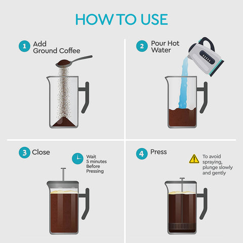 Capacidad de 1500 ml para servir varias tazas.