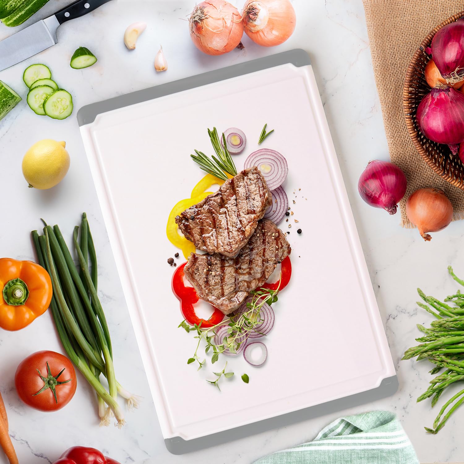 Belwares tabla grande para preparación diaria de comidas.