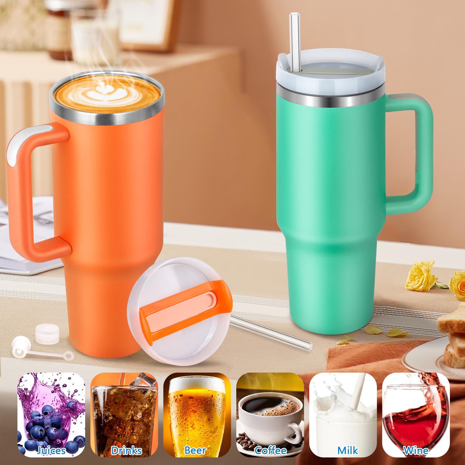 Uso versátil para agua, té, café y jugos con BELYQLY.