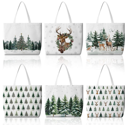 Bencailor bolsa tote con árbol navideño para compras sostenibles.