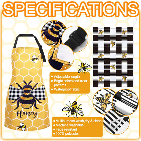 Conjunto de cocina Bencailor abeja girasol, decoración alegre y funcional