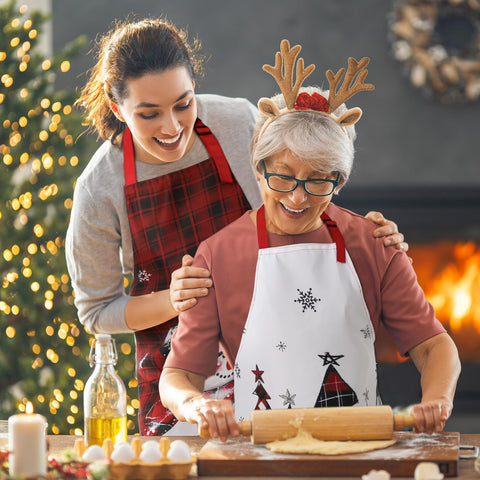 Detalles de diseño farmhouse Bencailor añaden encanto navideño a la cocina
