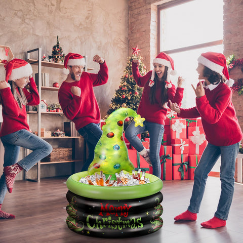 Bencailor enfriador bebidas inflable bar navidad: mantiene bebidas frías al alcance
