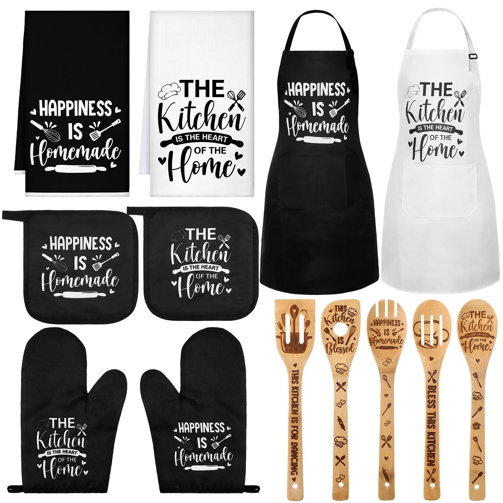 Conjunto Bencailor 13 piezas, diseño rústico, perfecto para decorar y organizar la cocina.