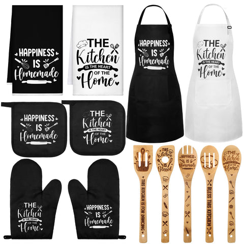 Conjunto Bencailor 13 piezas, diseño rústico, perfecto para decorar y organizar la cocina.