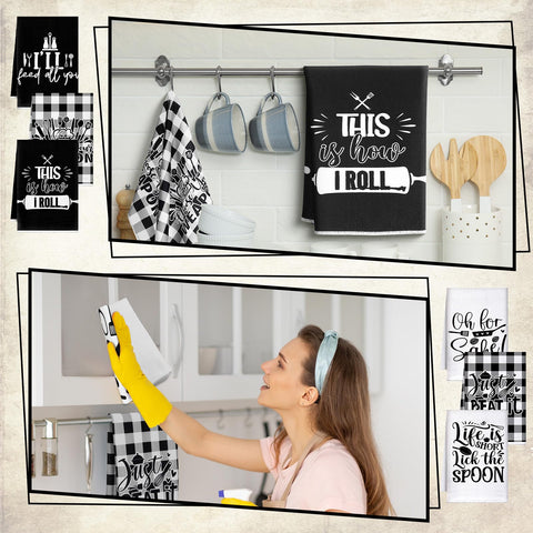 Conjunto de 6 toallas Bencailor para uso multifuncional en cocina