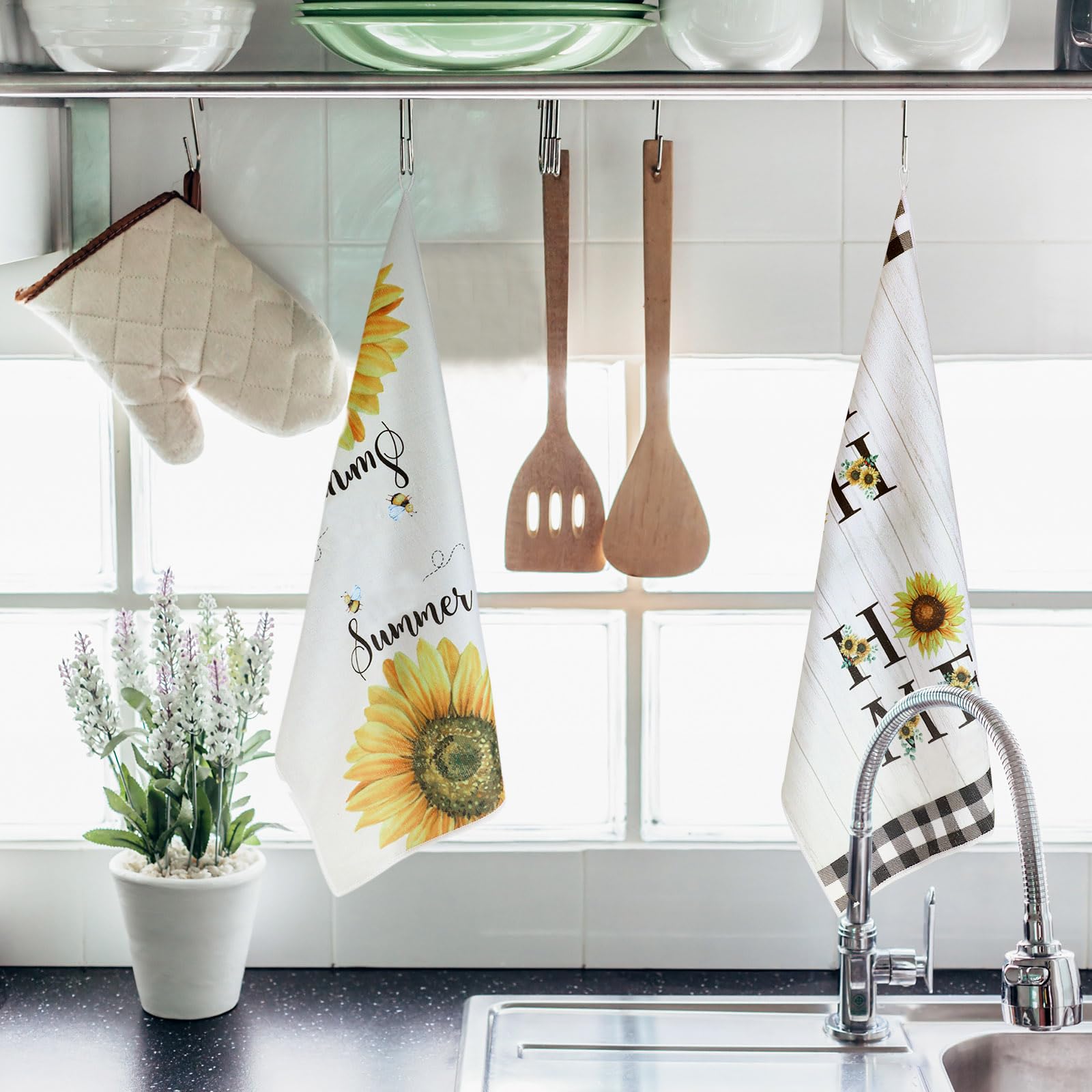 Toallas Bencailor aptas para cocina y baño, lavado fácil y duraderas.