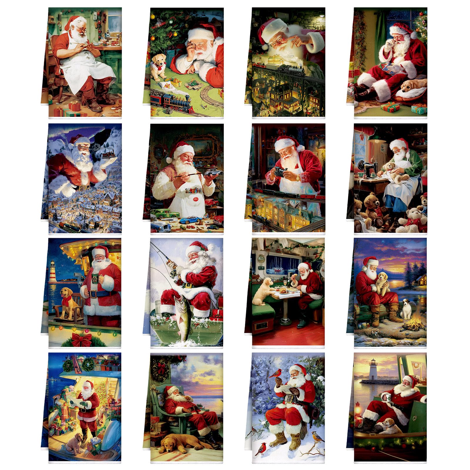 Toallas Bencailor con Papa Noel absorbentes para secar utensilios
