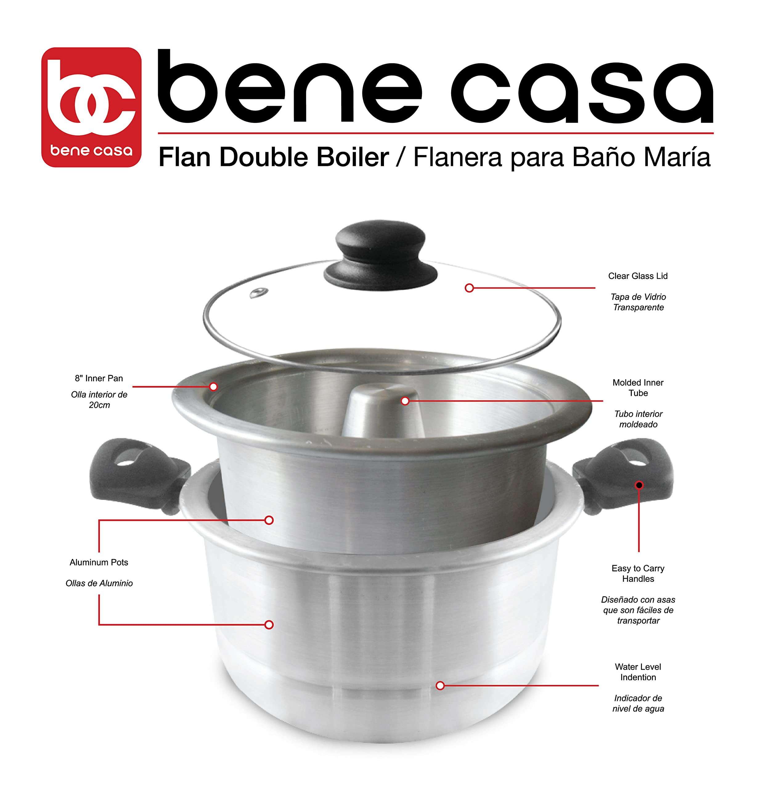 Bene Casa diseño apto lavavajillas, facilita la limpieza tras hornear.