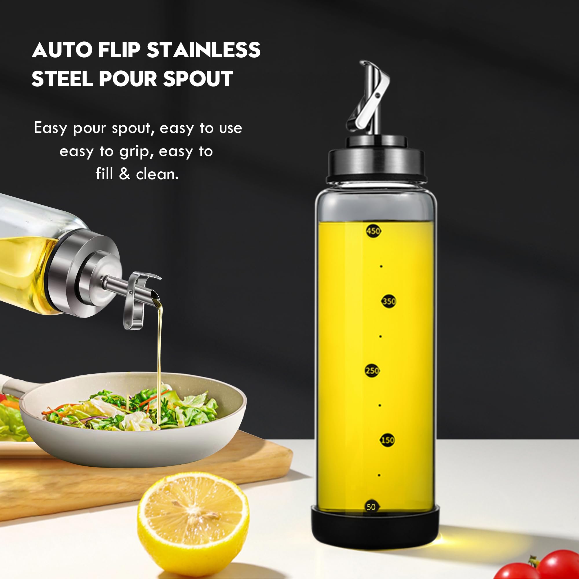 BENEBYR dispensador para aceite de oliva, ideal para cocina diaria
