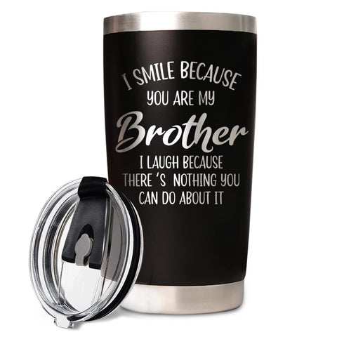 BeneCharm vaso térmico de 20 onzas, ideal como regalo práctico para hermano.