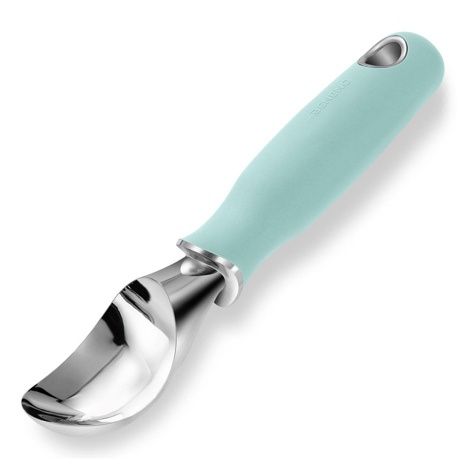 Beneno Cuchara helado diseño ergonómico, reduce fatiga al servir.
