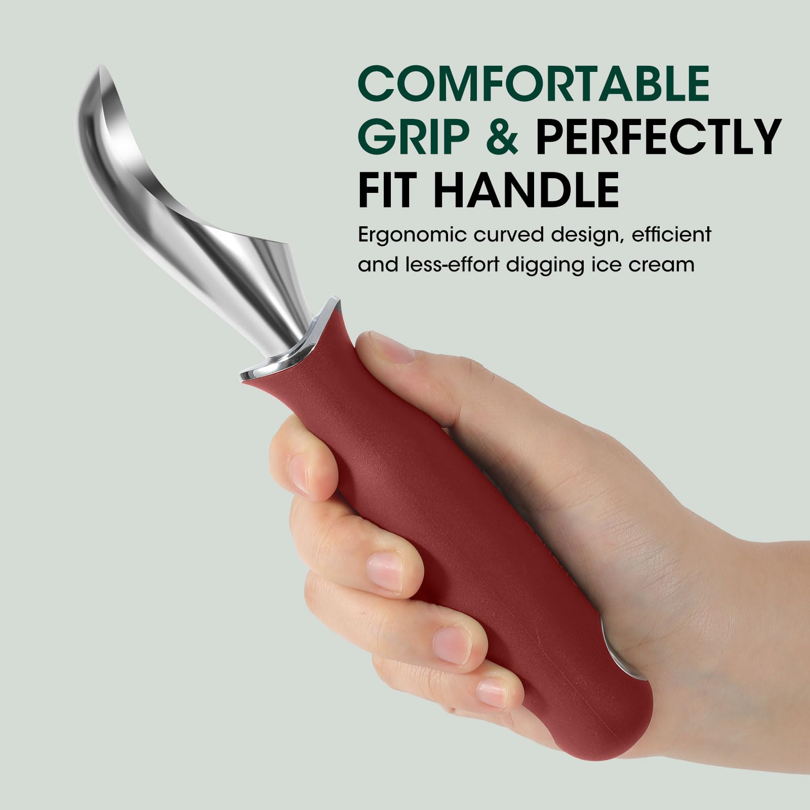 Beneno cuchara helado apta para lavavajillas facilita la limpieza.