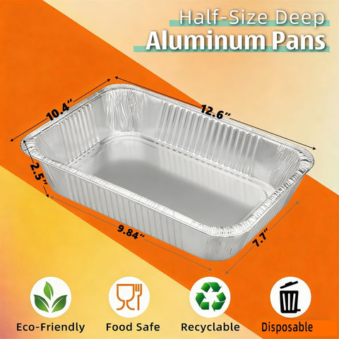 Benestanti pan-aluminio-9x13-diseño-profundo: espacio amplio para guisos y platos profundos.