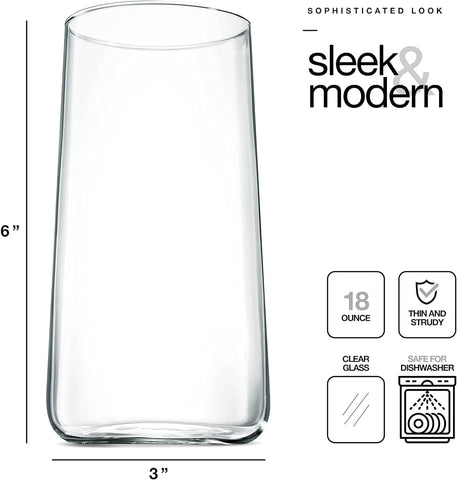 Vaso BENETI apto lavavajillas, limpieza fácil sin perder brillo.