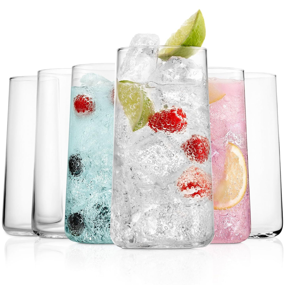 Vaso alto BENETI moderno de 18oz, diseño ergonómico para beber con comodidad.