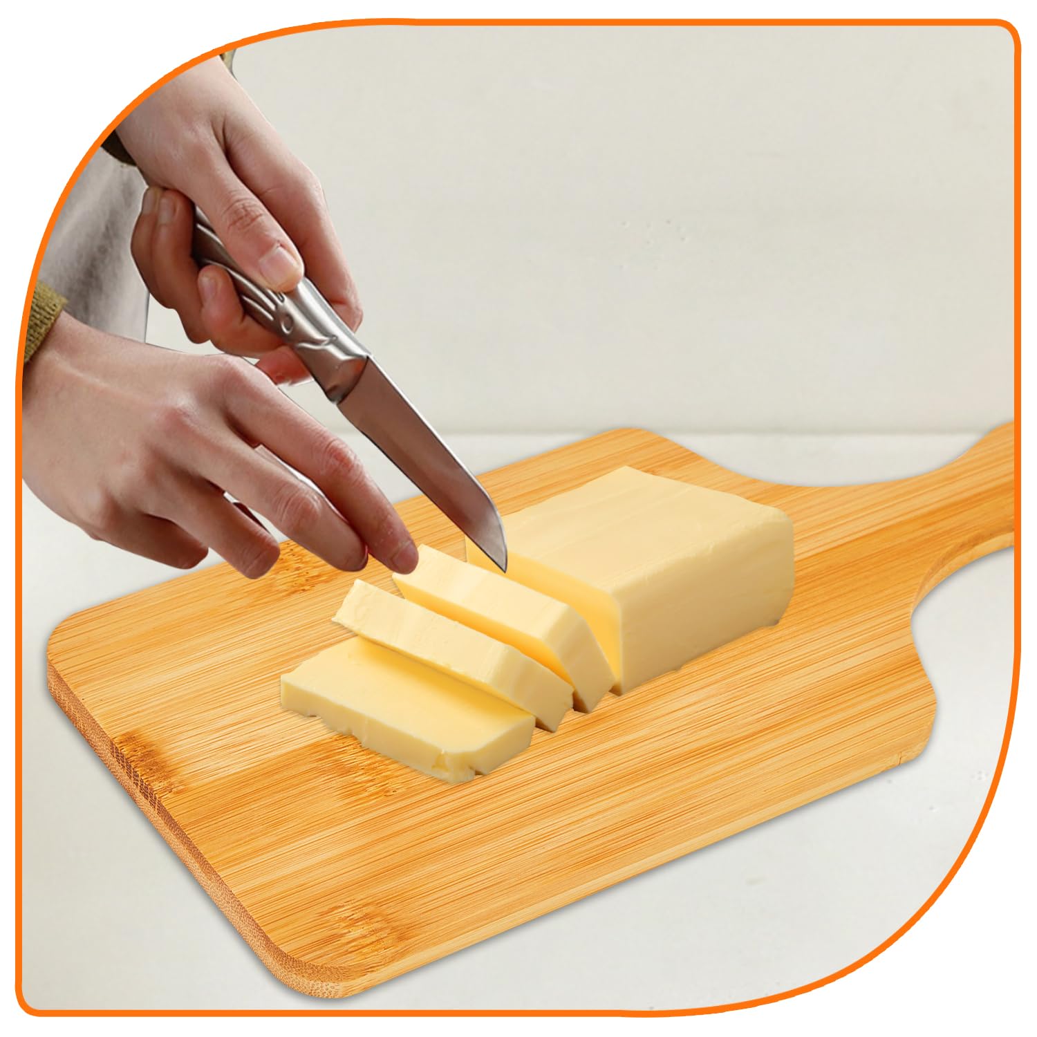 Tablero Benhurb para servir pizza y pan de bambú