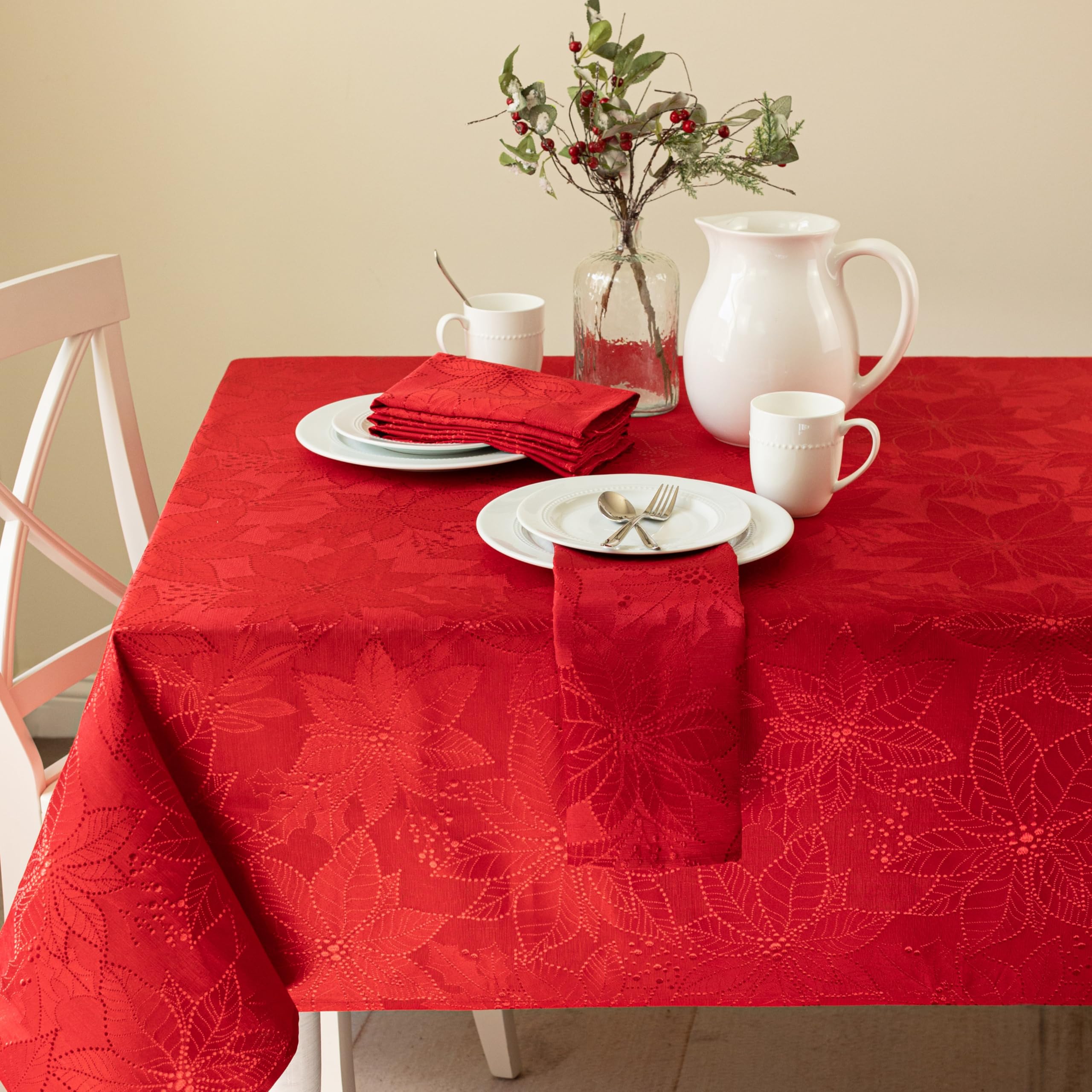 Mantel Benson Mills, tipo-banquete, ideal para mesas grandes y eventos.