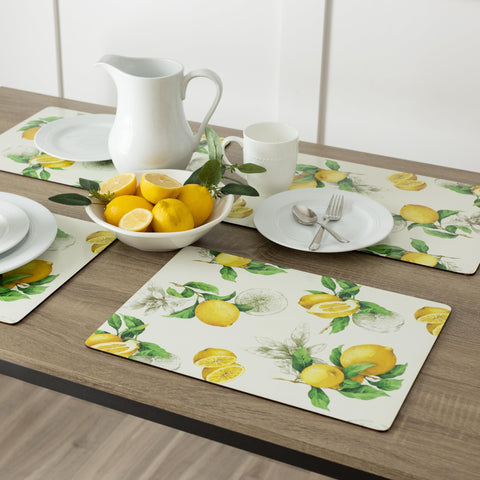 Protección de la mesa con manteles de corcho Benson Mills.