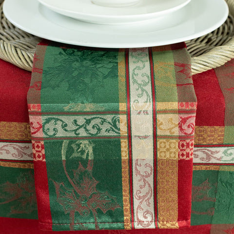 Benson Mills diseño de invierno para ambientar la mesa festiva.
