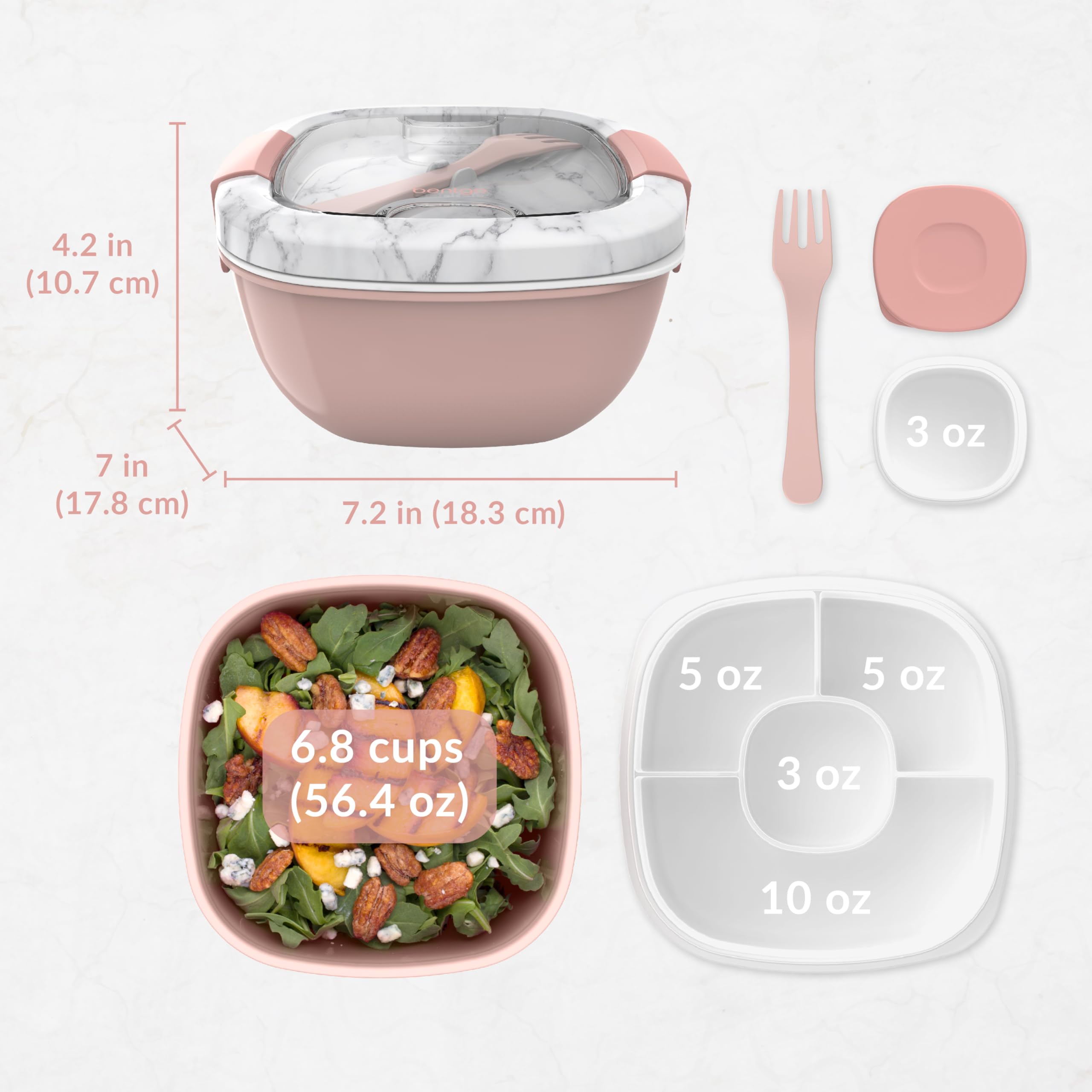 Bentgo apto para microondas y lavavajillas con todas las piezas