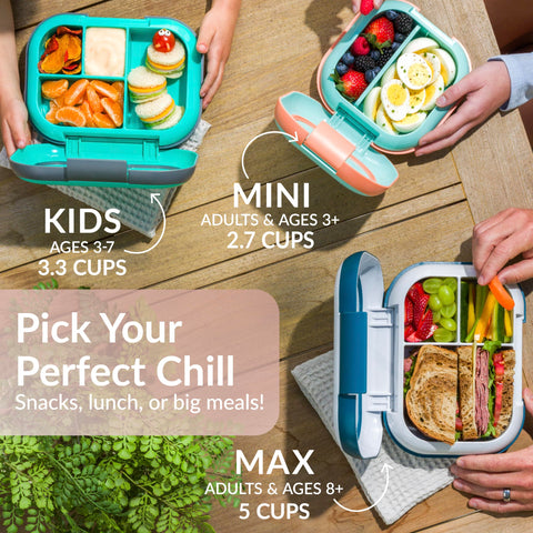 Bentgo Chill Max, apto lavavajillas y libre de BPA.