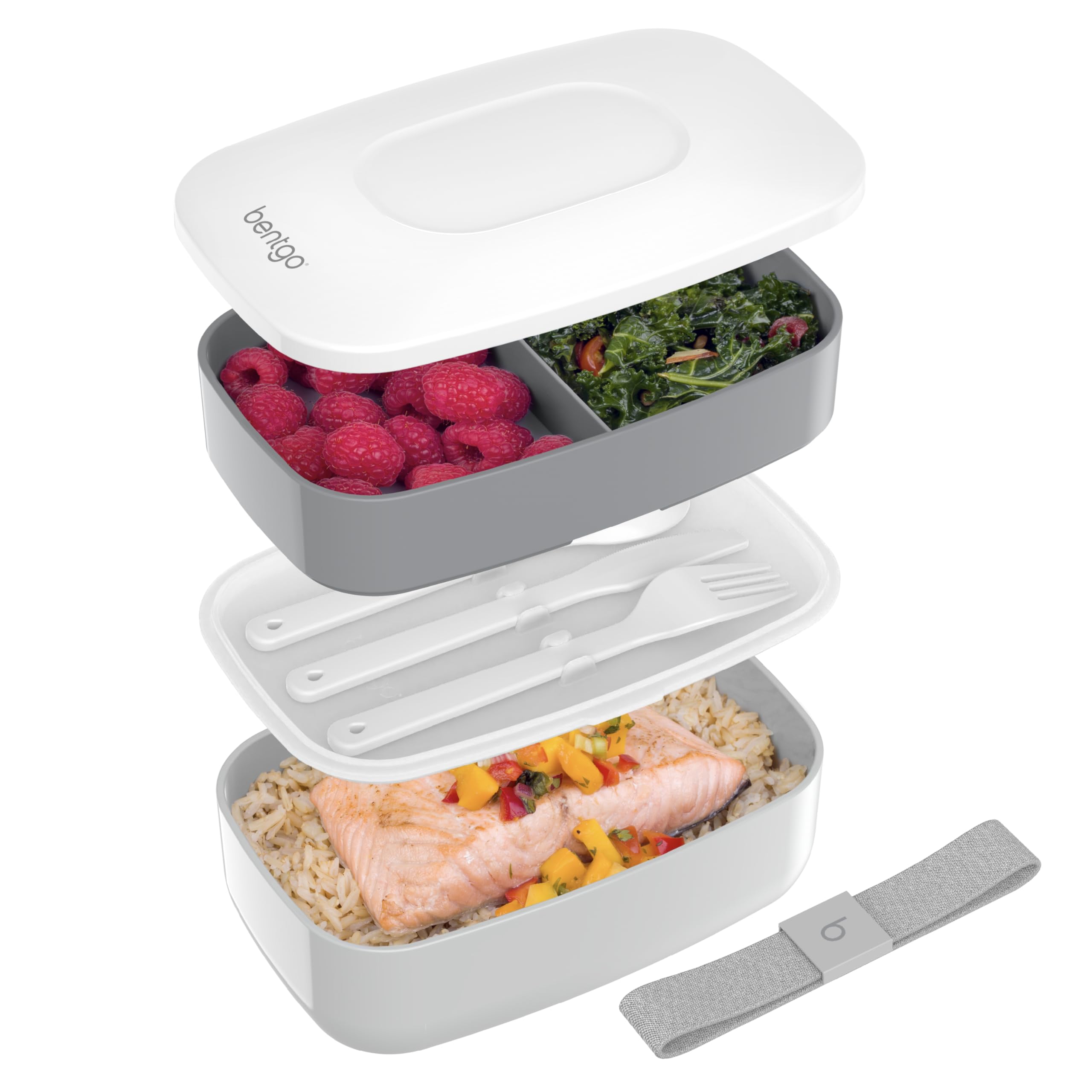 Bentgo Clasico: bento de 3 compartimentos para comidas rápidas y ordenadas.