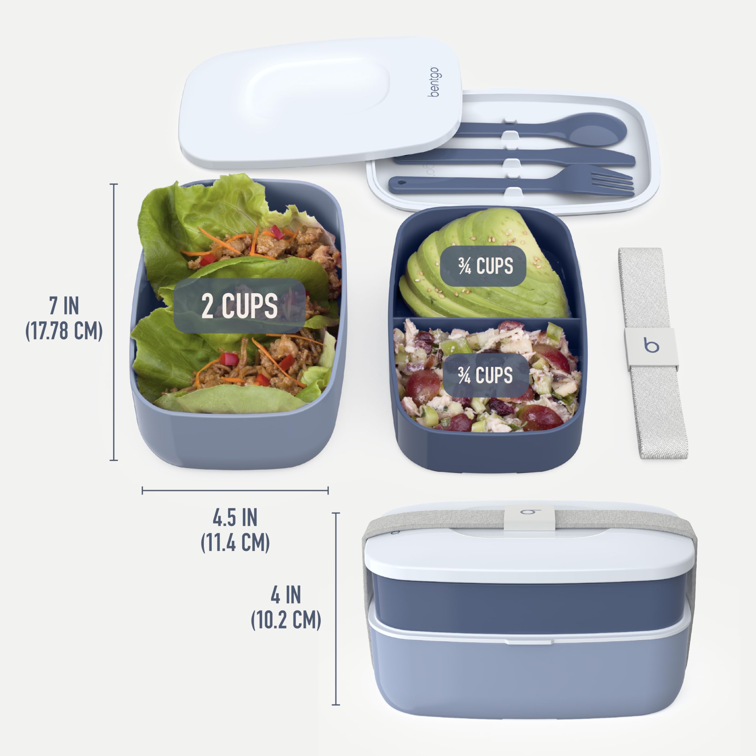 Bentgo Classic diseño compacto que ahorra espacio en bolsos.