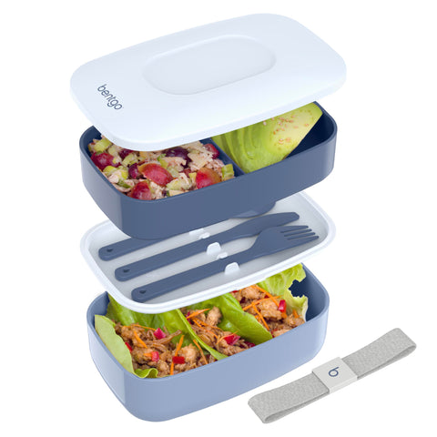Bentgo Classic lonchera con tres compartimentos para comidas equilibradas en el trabajo.