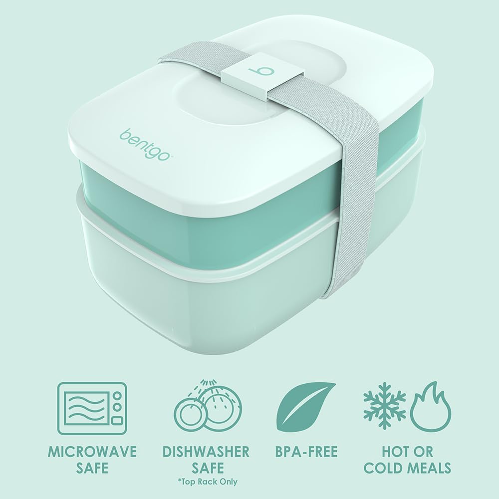 Bentgo Classic con tres compartimentos para porciones separadas y organizada comida.