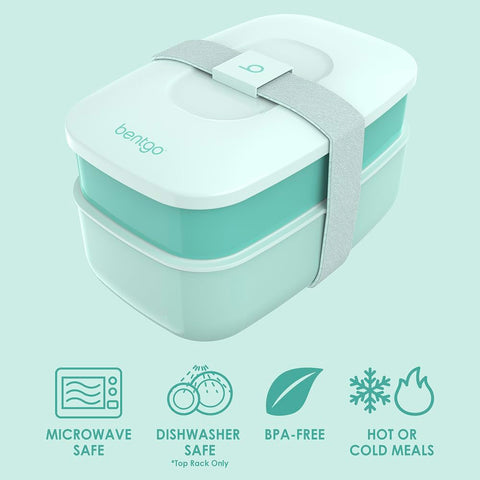 Bentgo Classic con tres compartimentos para porciones separadas y organizada comida.