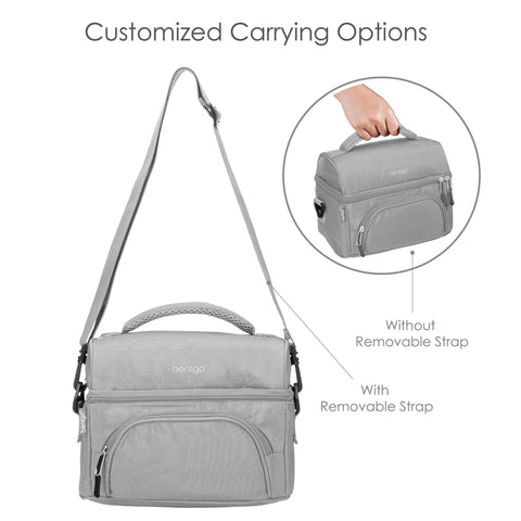 Bentgo Deluxe Bolsa de Almuerzo: amplio espacio para comida, snacks y bebidas.