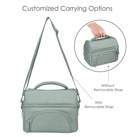 Bentgo Deluxe Bolsillo exterior para utensilios y servilletas.