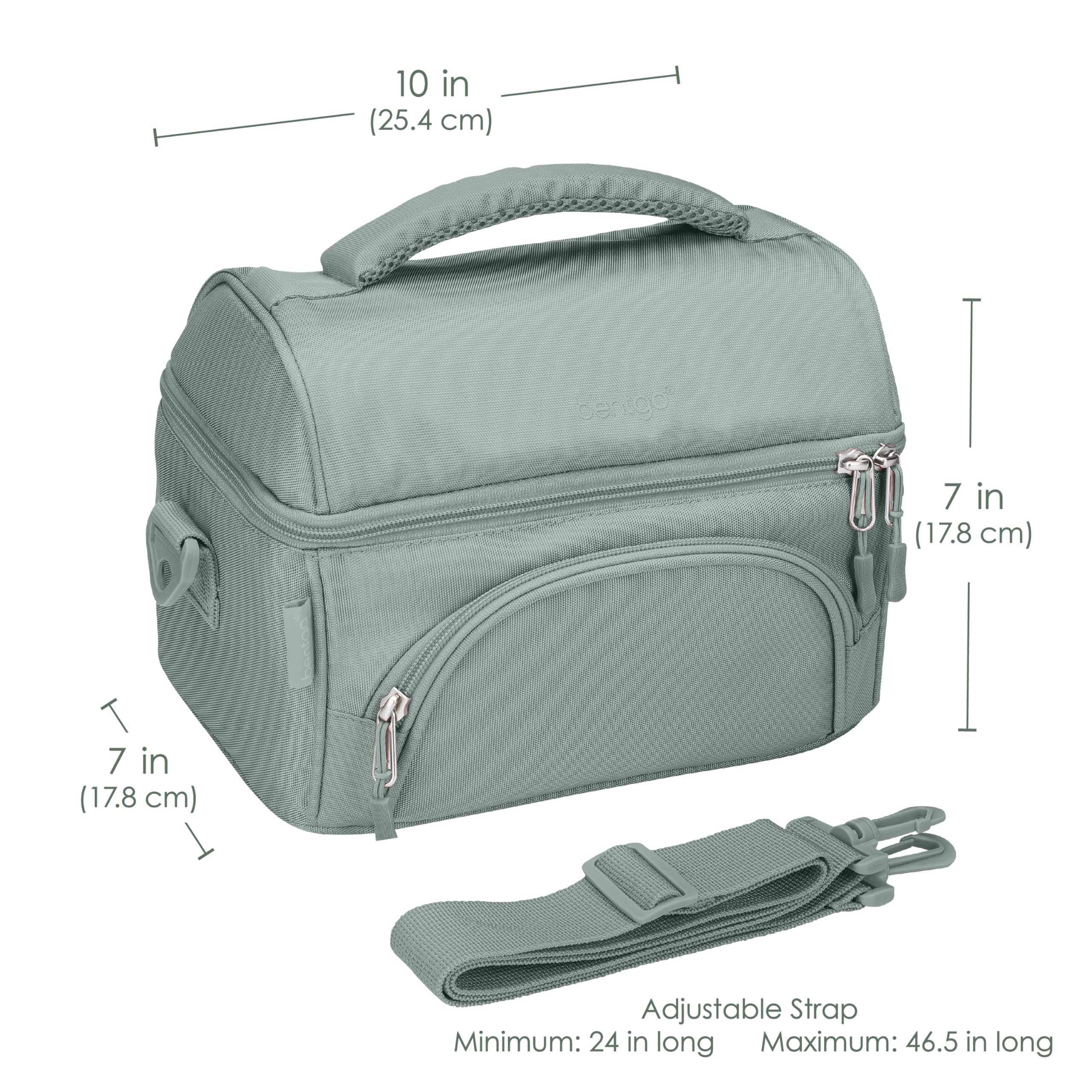 Bentgo Deluxe Correas acolchadas y ajustables para llevar cómodo.