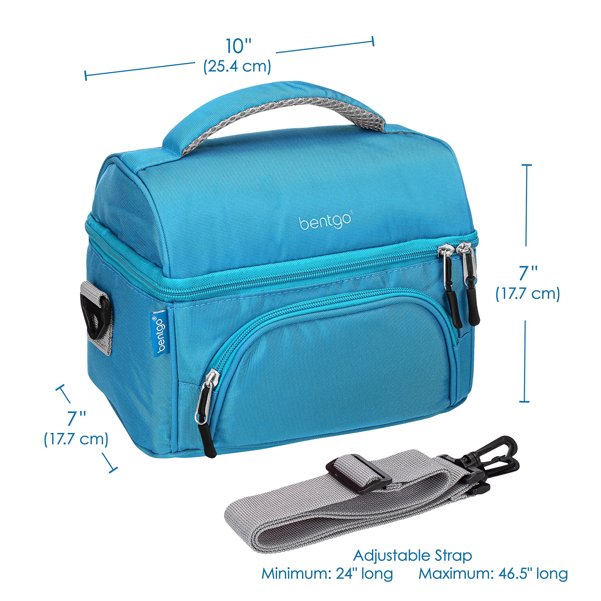 Bentgo Deluxe Lunch Bag: asa acolchada para traslado cómodo